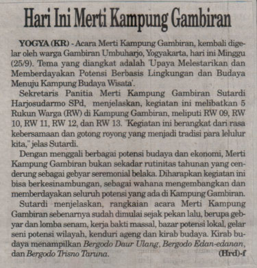 Kliping jogja terbaru
