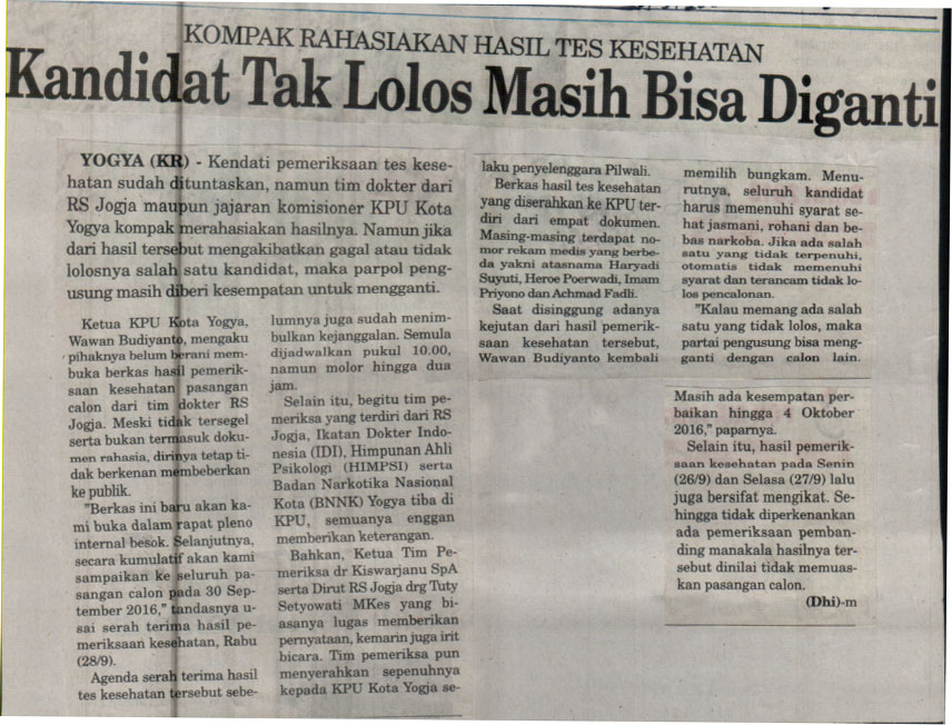 Kliping jogja terbaru