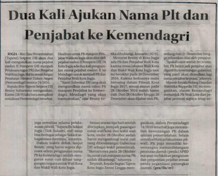 Kliping jogja terbaru