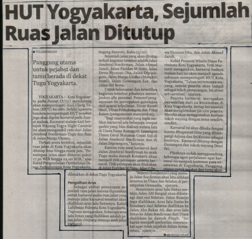 Kliping jogja terbaru