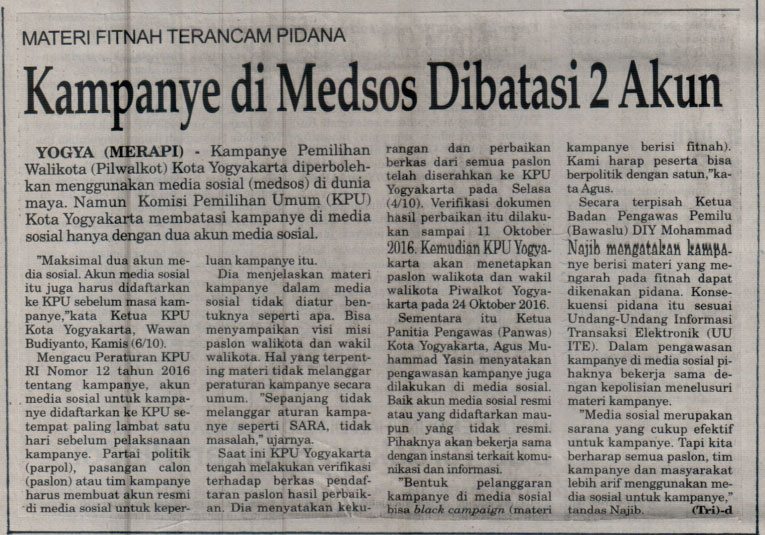 Kliping jogja terbaru