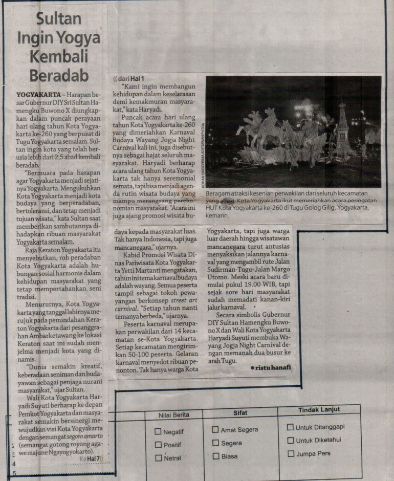 Kliping jogja terbaru