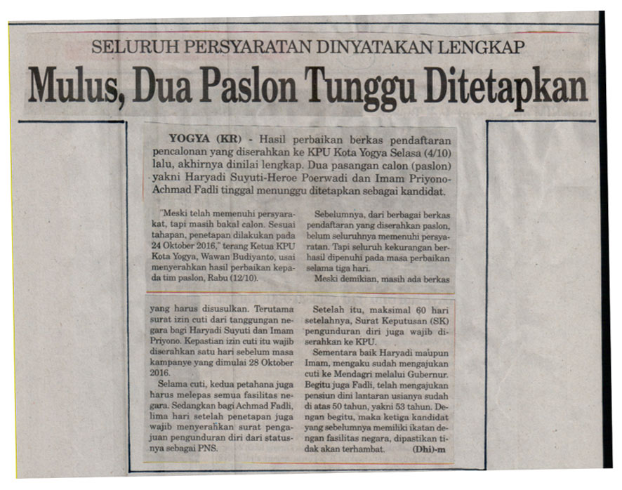 Kliping jogja terbaru