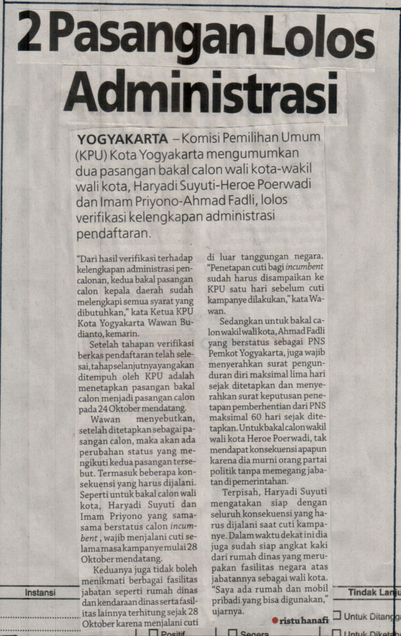 Kliping jogja terbaru