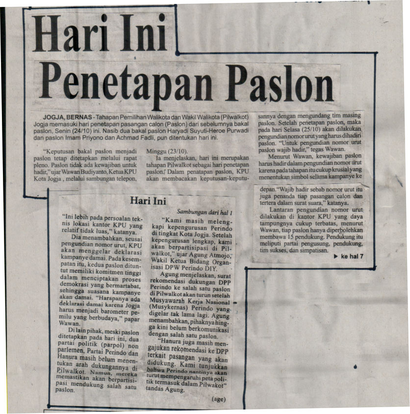 Kliping jogja terbaru