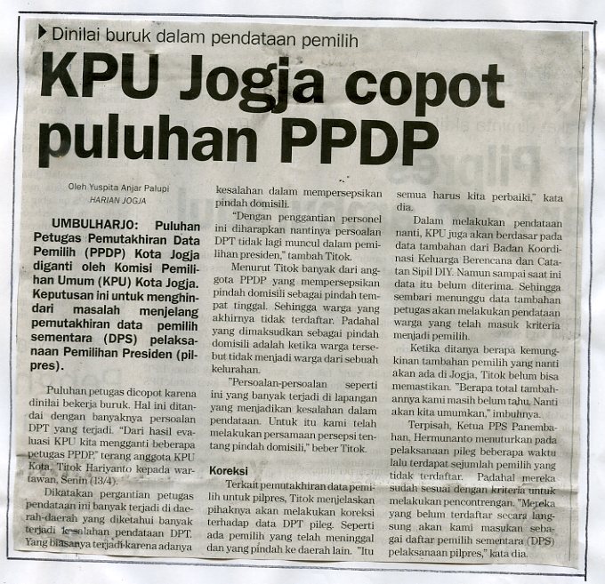 Kliping jogja terbaru