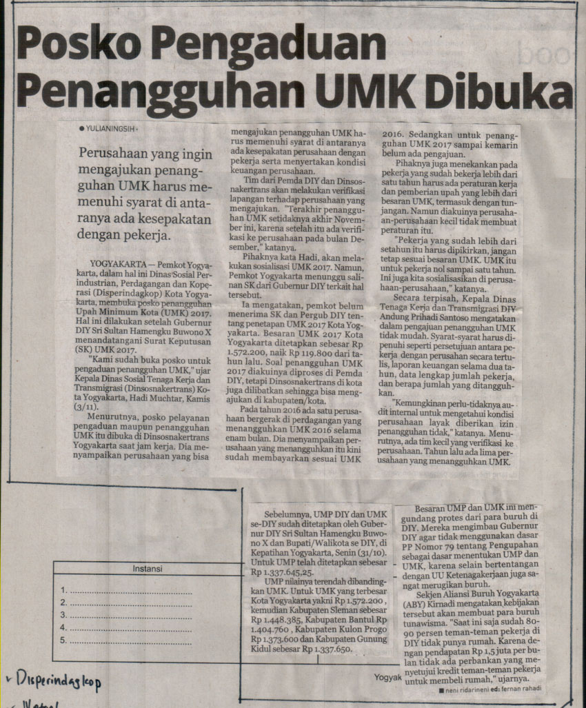 Kliping jogja terbaru