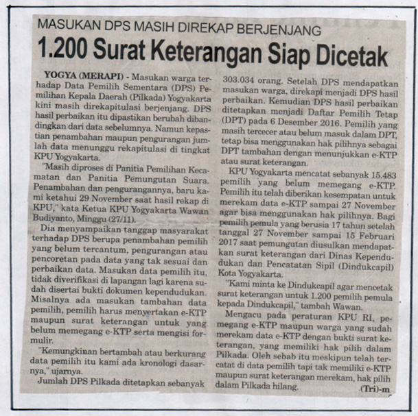 Kliping jogja terbaru
