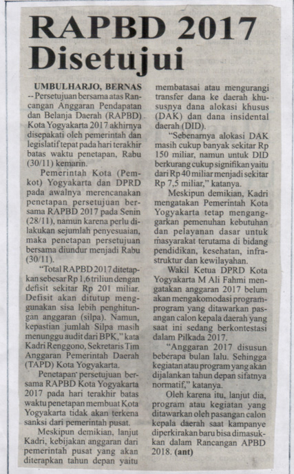 Kliping jogja terbaru