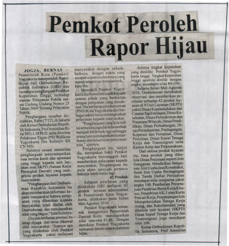 Kliping jogja terbaru