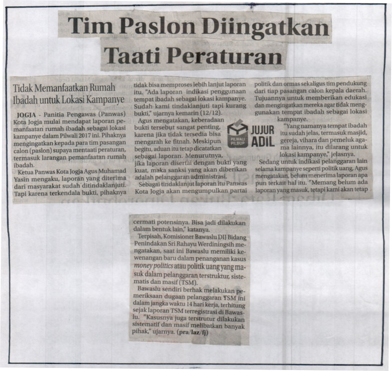 Kliping jogja terbaru
