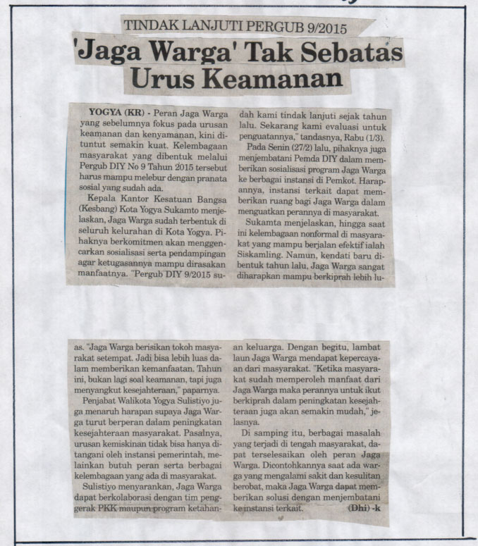 Kliping jogja terbaru
