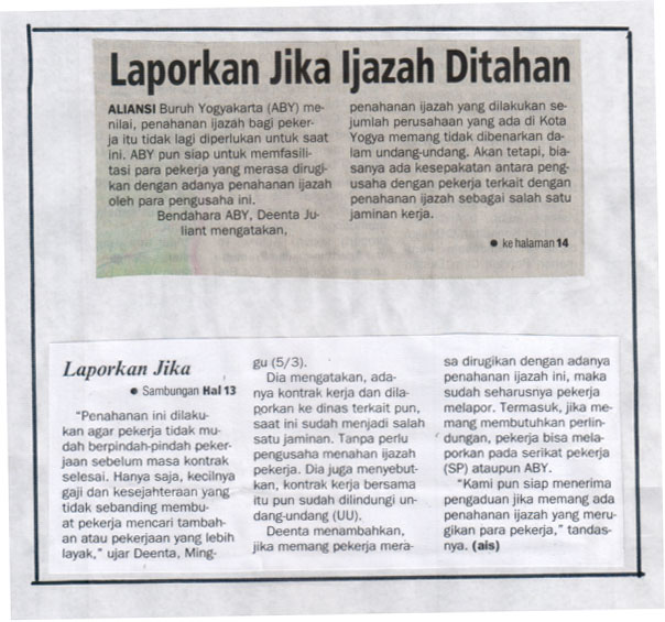 Kliping jogja terbaru