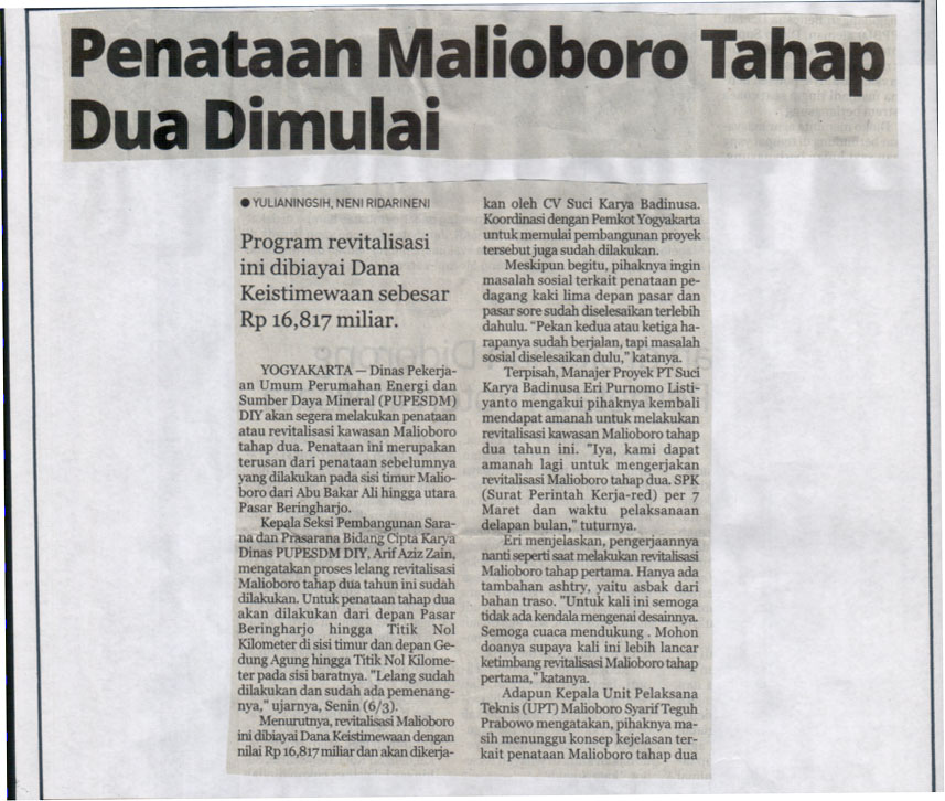 Kliping jogja terbaru