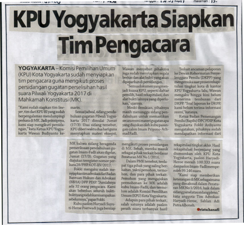 Kliping jogja terbaru