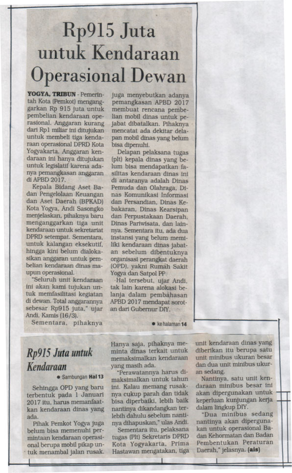 Kliping jogja terbaru