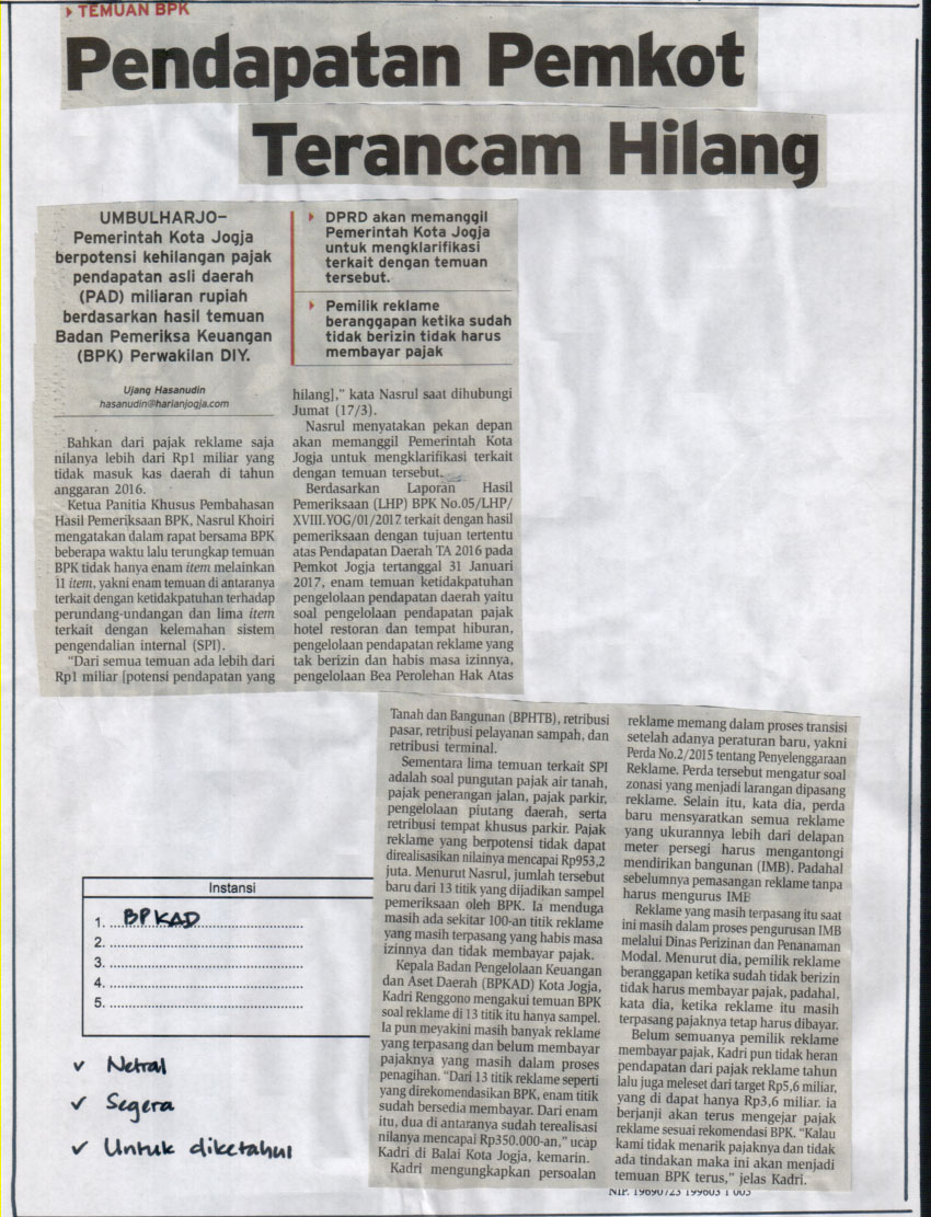 Kliping jogja terbaru