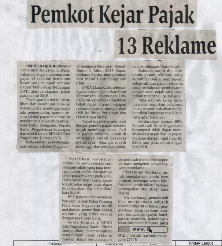Kliping jogja terbaru