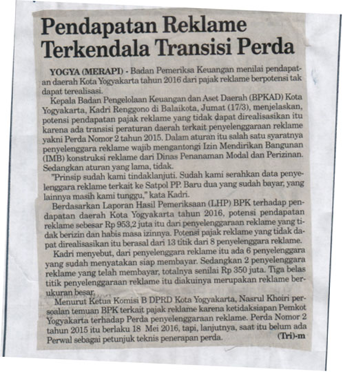 Kliping jogja terbaru