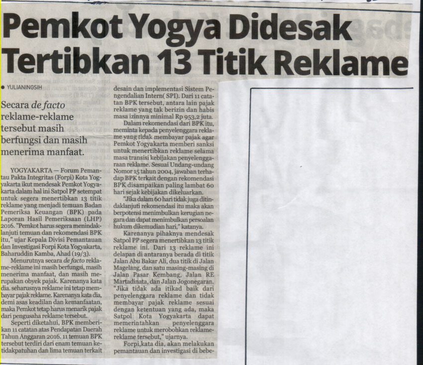 Kliping jogja terbaru