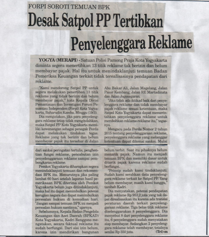Kliping jogja terbaru
