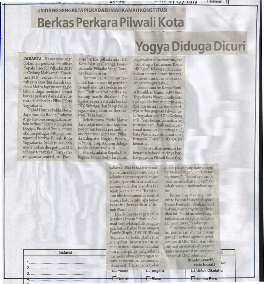 Kliping jogja terbaru
