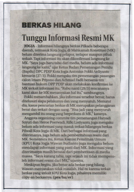 Kliping jogja terbaru