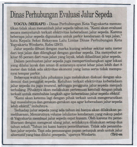 Kliping jogja terbaru