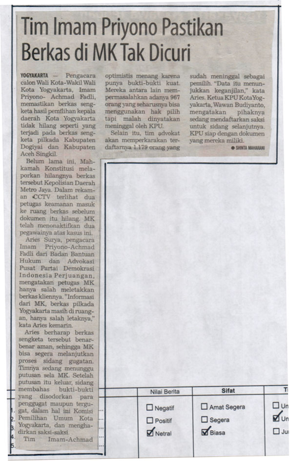 Kliping jogja terbaru