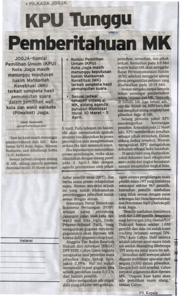 Kliping jogja terbaru