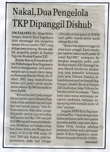 Kliping jogja terbaru