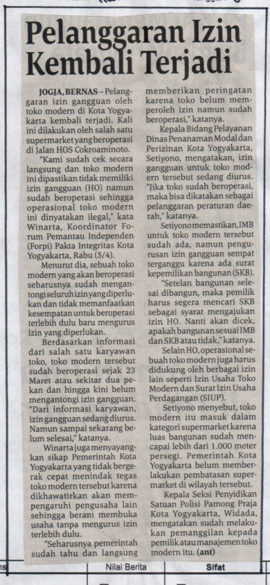 Kliping jogja terbaru