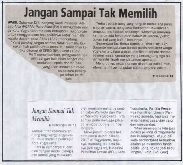 Kliping jogja terbaru