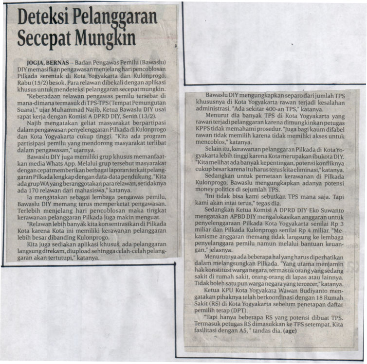 Kliping jogja terbaru
