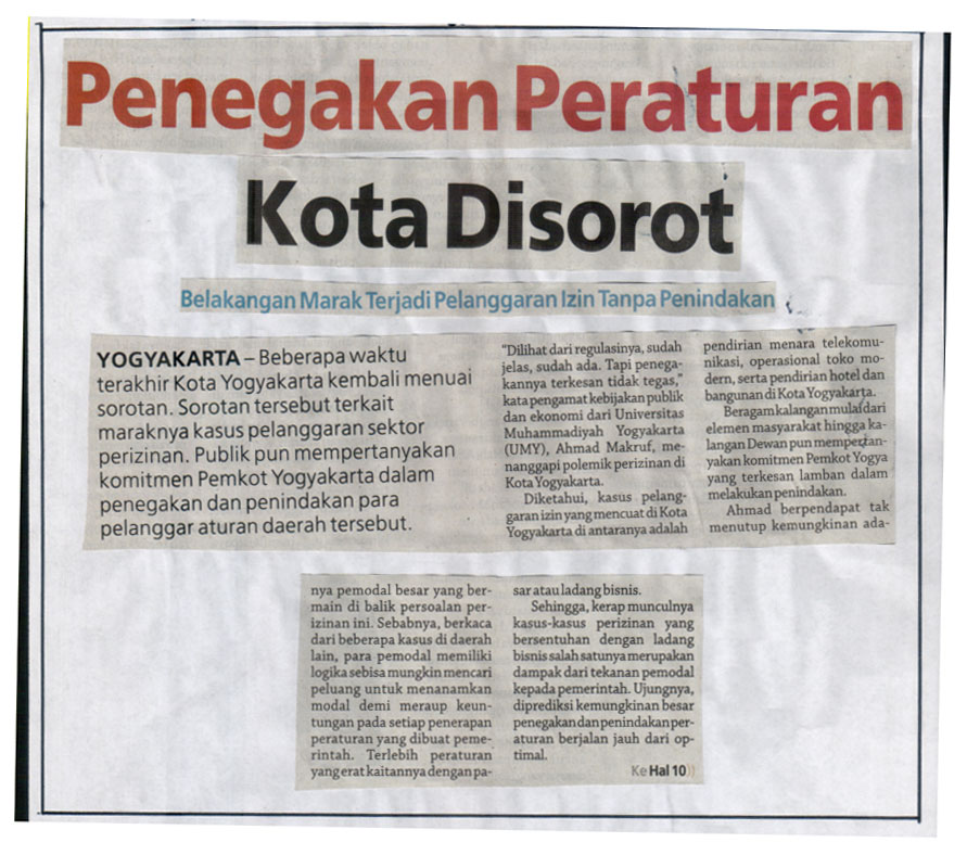 Kliping jogja terbaru