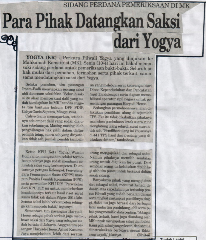 Kliping jogja terbaru