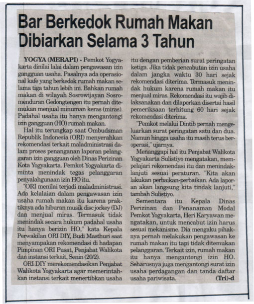 Kliping jogja terbaru