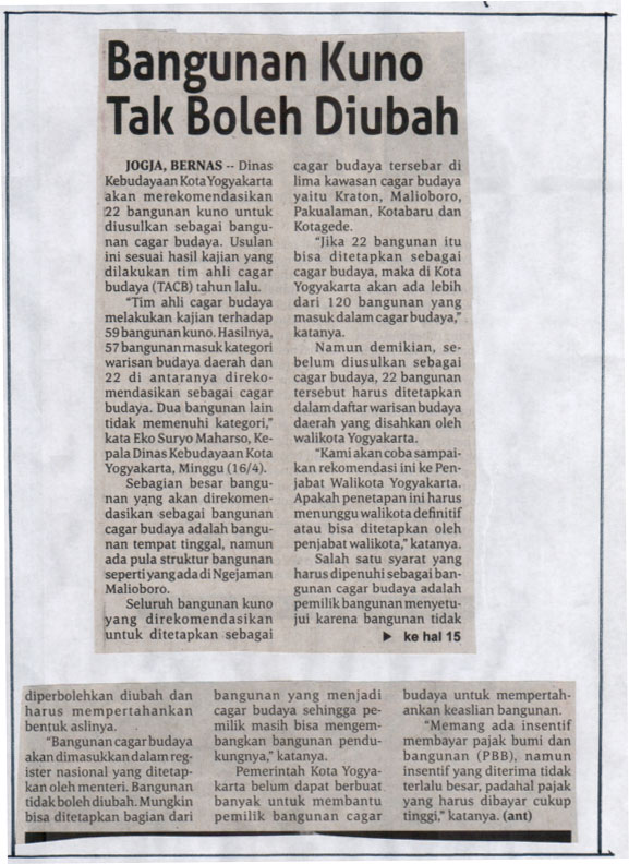 Kliping jogja terbaru