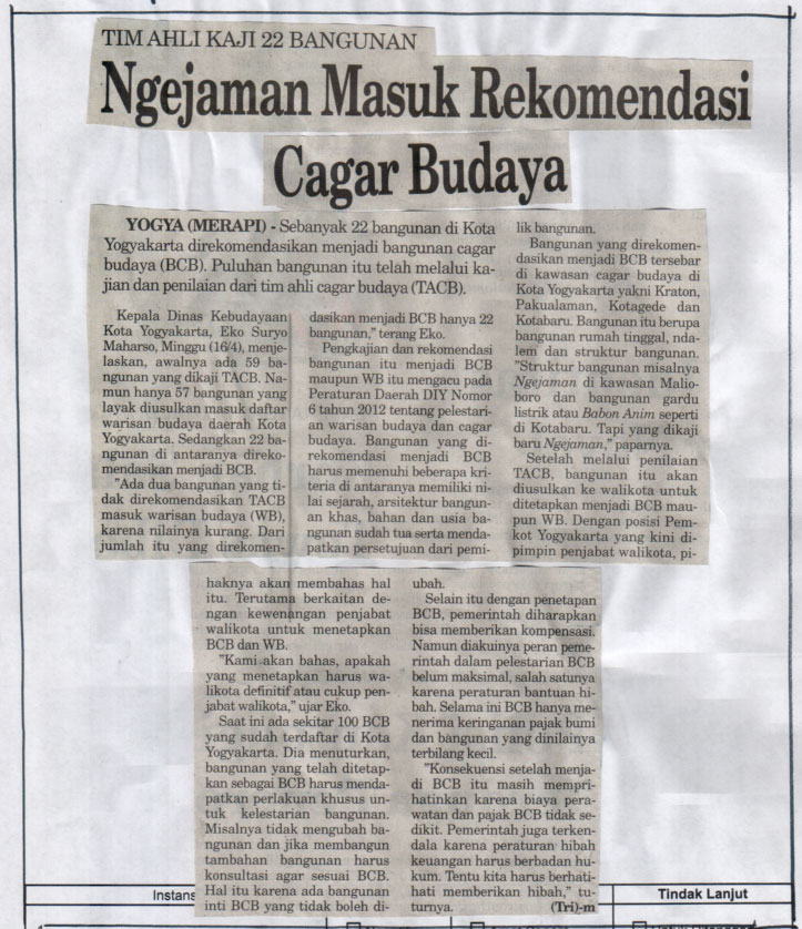 Kliping jogja terbaru