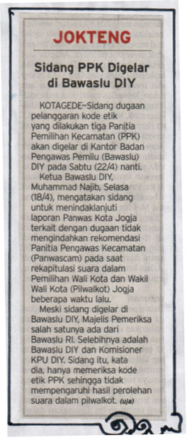 Kliping jogja terbaru