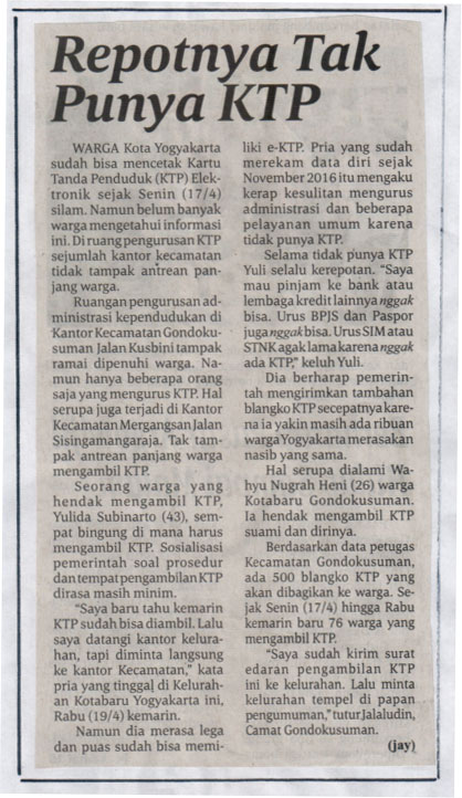 Kliping jogja terbaru