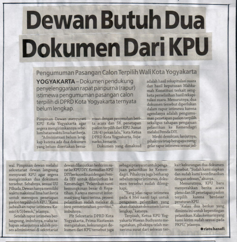 Kliping jogja terbaru