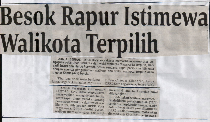 Kliping jogja terbaru