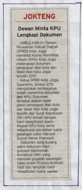 Kliping jogja terbaru