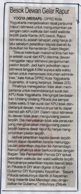 Kliping jogja terbaru