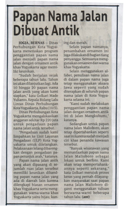 Kliping jogja terbaru