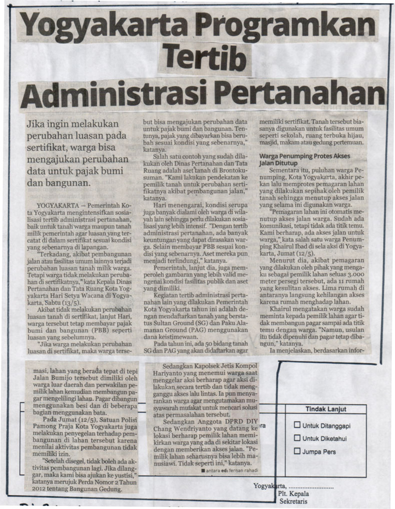 Kliping jogja terbaru