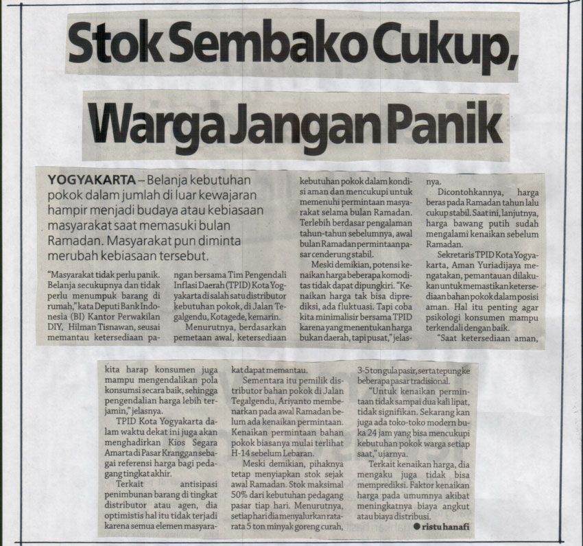 Kliping jogja terbaru