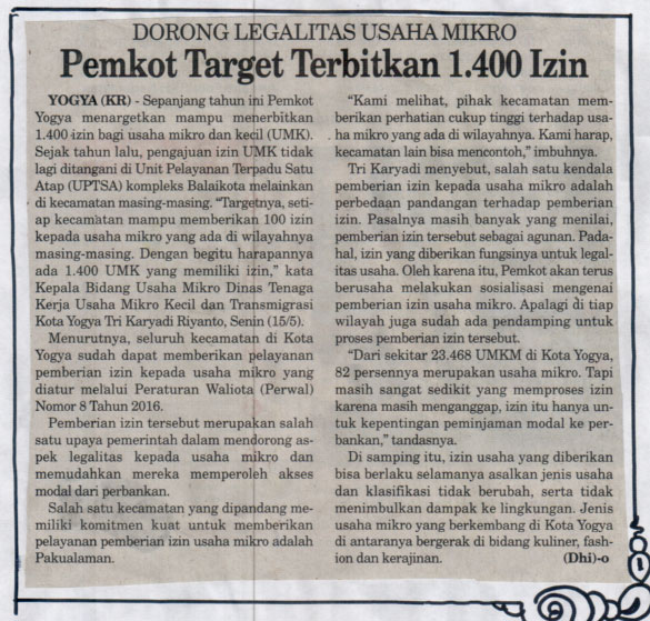 Kliping jogja terbaru