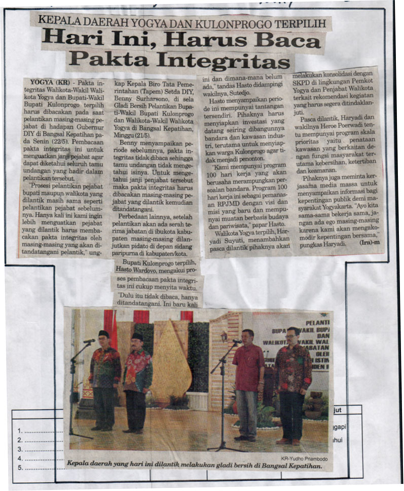 Kliping jogja terbaru